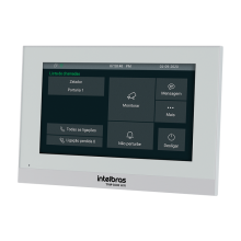 10932 TERMINAL INTERNO VIDEO PORTEIRO IP - TVIP 3000 WIFI - BRANCO - Imagem 1