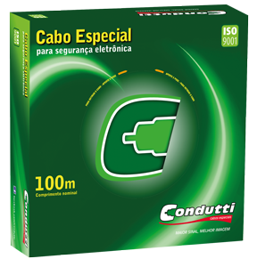 12825 CABO ALARME 4X26 - 40 NU (VIAS MULTICORES) BC CX 100M COBRE NU - Imagem 1