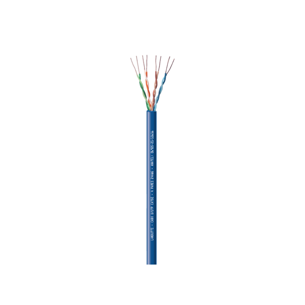 15173 CABO LANDUTTI CAT5E UTP CMX 4PX24AWG AZ RL 100M - Imagem 1